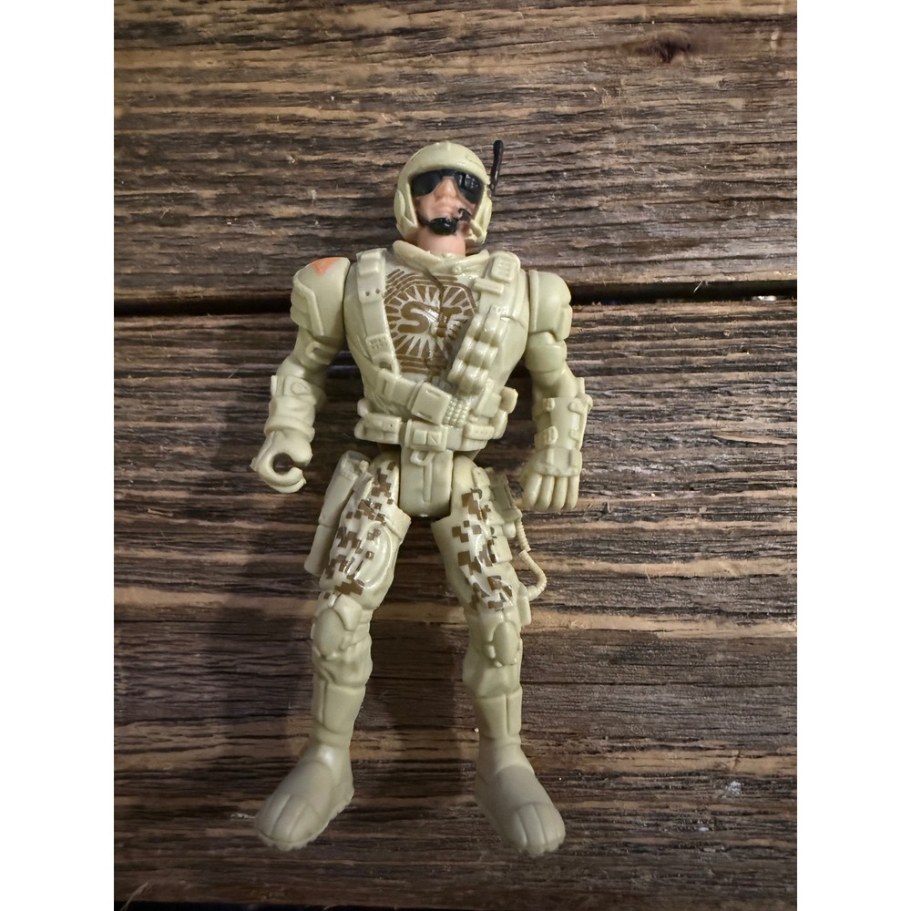 2010s Lanard The Corps Action Figure Soldier Desert Camo Tan 4 Inch Figure